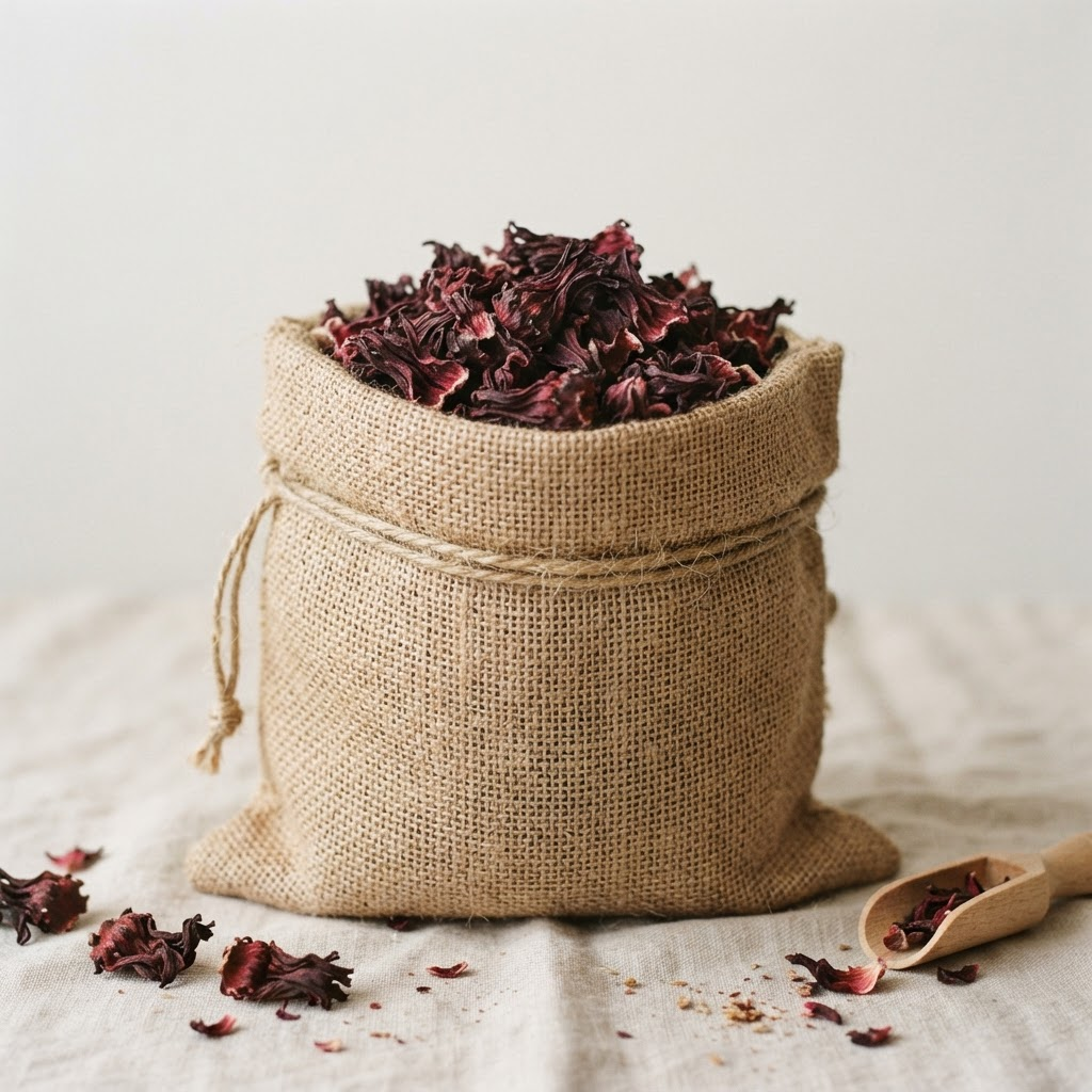 Fleurs d’hibiscus séchées